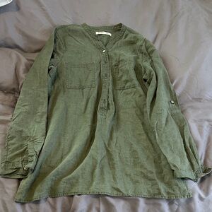 Old Navy Green Long Sleeve Top